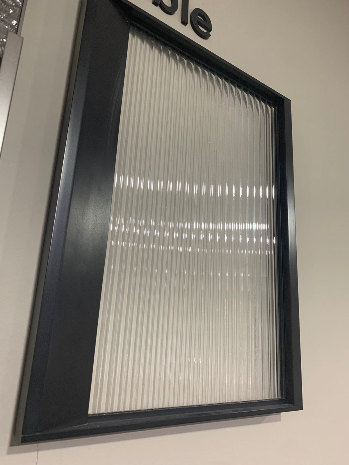 BEVEL FRAME GLASS DOOR (with handle)