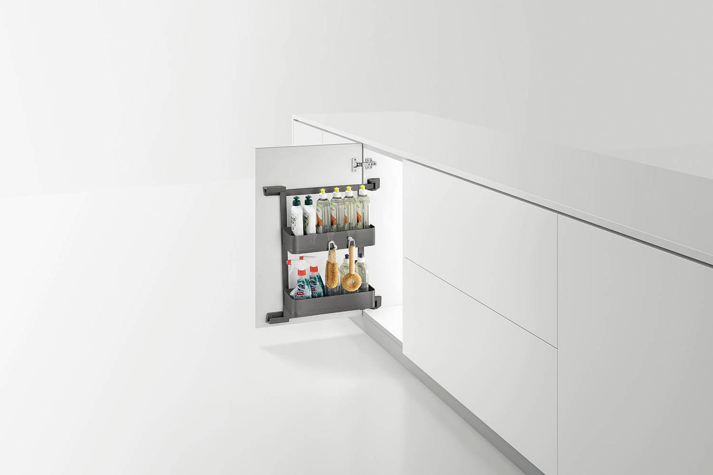 Encanto Side Basket attched door under sink