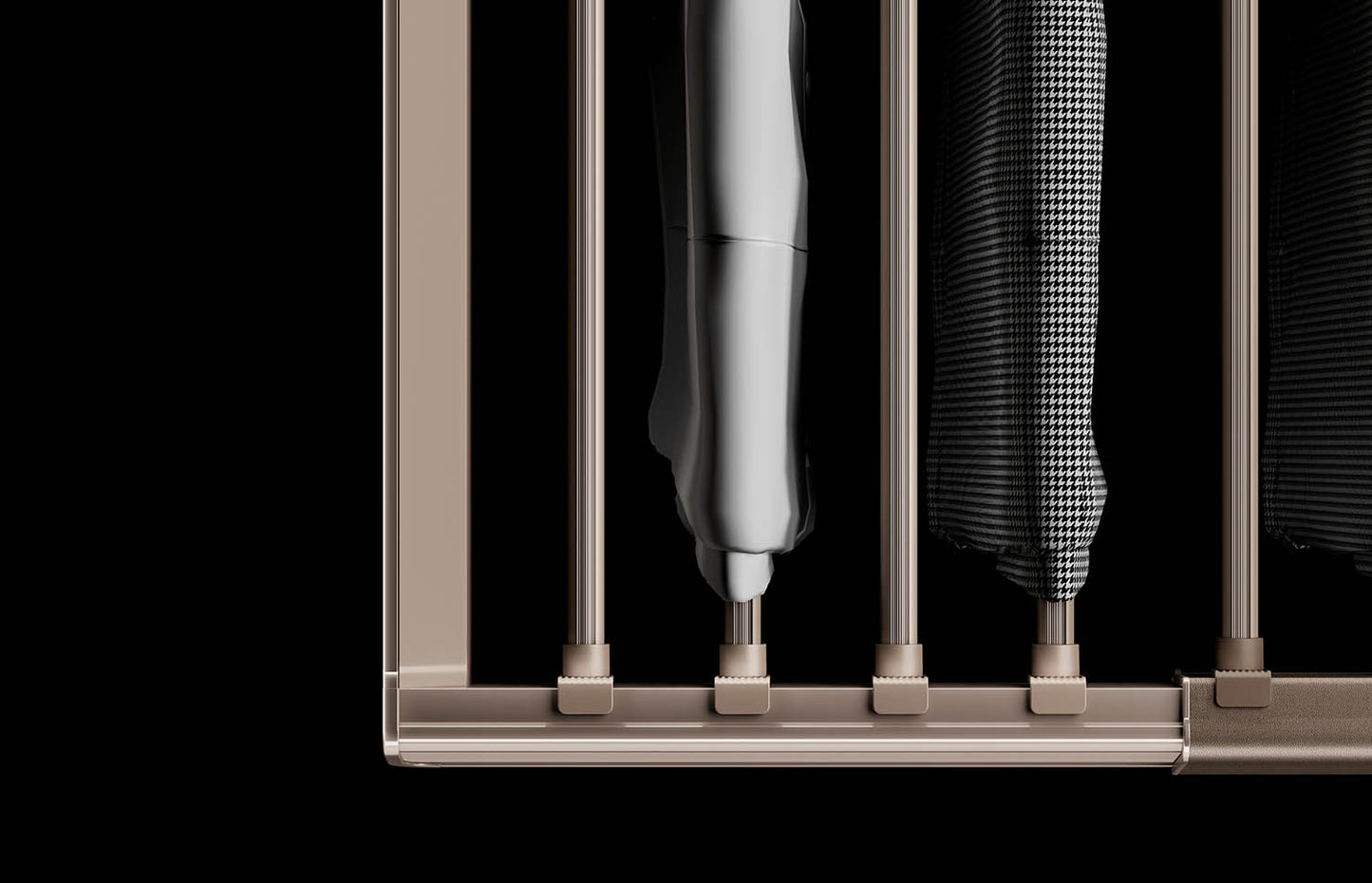 Violet pro soft-closing trouser rack