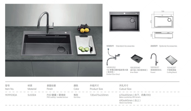 carlow series kitchen sink